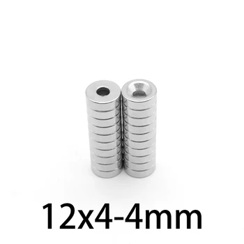 10-200 pces 12x4-4 mm n35 apaļi magnēti neodīma magnēta diametrs 12x4mm ndfeb pastāvīgiem spēcīgu magnētisko spēcīgs 12*4-4mm