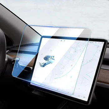 15 Collu Rūdīta Stikla Ekrāna Aizsargs, Filmas Tesla Model 3 Y Paneļa Ekrāns Matēts Augstas Izšķirtspējas Anti Pirkstu Nospiedumu