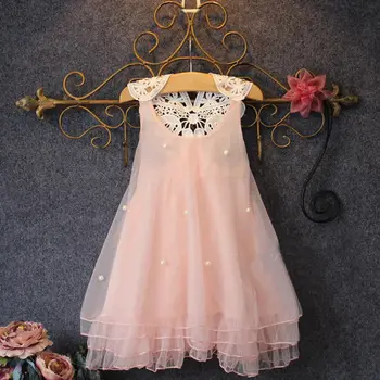 2-14 Gadus Bērniem, Zīdaiņu Baby Girl Dress Vasaras Apģērbu Mežģīņu Ziedu Tutu Princešu Kleitas mazām Meitenēm Vestidos