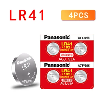 4GAB PANASONIC Oriģinālo LR41 192 1,5 V Sārma Baterijas AG3 192 392A L736 Poga Šūnu Akumulatoru 0%Hg par kalkulators