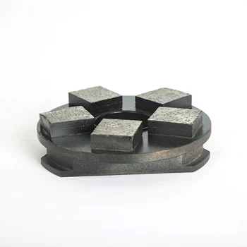 94mm Betona Grīdas, Akmens Dimanta Metāla Seši Zobi Cementa Grīdu Slīpēšanas Bloku, Abrazīvie Instrumenti Pulēšanai Akmens