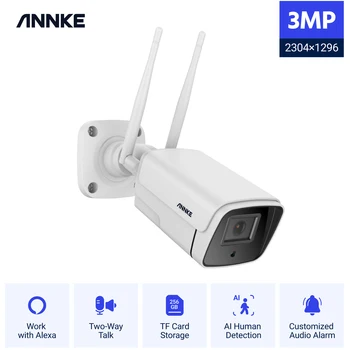 ANNKE W300 2K/3AMP Super HD Bezvadu IP Drošības Kameras Audio AI Cilvēka IP66 Iekštelpu Āra CCTV, WiFi, Video Novērošanas Kameras