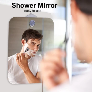 Akrila Anti-Miglas Dušas Skūšanās Spogulis Aplauzums Spogulis Gaismas Bezrāmju Vannas istaba Spogulis, Rokas Kompakts Spoguli Guļamistabas Ceļojumu