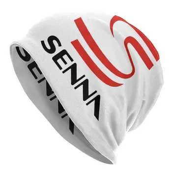Ayrton Senna Logo Sunīti Cepuri Hip Hop Āra Skullies Beanies Cepures, Vīriešu, Sieviešu Trikotāžas Cepure Vasaras Siltā Divējāda lietojuma Unisex Klp