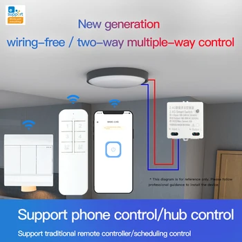 BASIC-2.4 G Smart Home RM 2.4 G Smart Switch Modifikācijas Modulis Bluetooth Protokols EWeLink APP Kontroles