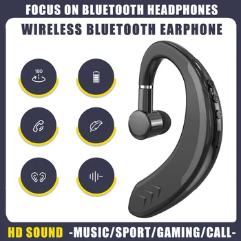 Bezvadu Austiņas Bluetooth 5.0 Austiņas Biznesa Disku Zvanus Brīvroku Austiņas Sporta Darbojas TWS Earbuds Visiem Viedtālrunis