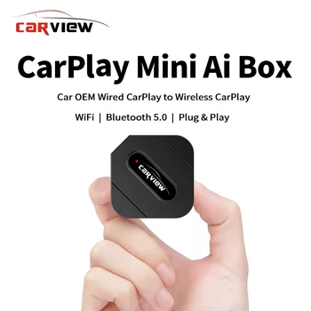 CARVIEW Carplay AI Lodziņā Auto OEM Vadu CarPlay Bezvadu CarPlay Linux Sistēma Ātri Savienot Smart Mini AI Box USB Plug and Play
