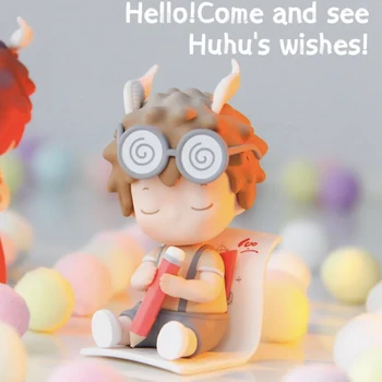 Cute Anime Attēls Dāvana, Pārsteigums Lodziņā Sākotnējā MIMI HUHU Vēlas Sērijas Blind Box Rotaļlietas Modeļa Apstiprināt Stils
