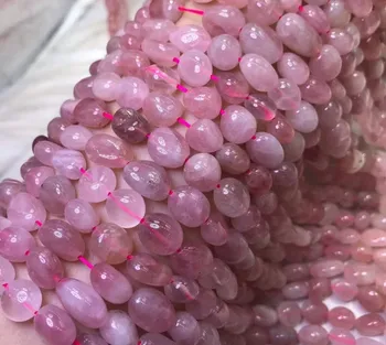 Dabas Madagaskaras rozā kvarca Akmens nelegālo Pērlītes 6-8mm Zaudēt Perle rotaslietas pieņemšanas aproce, kaklarota, rokdarbi