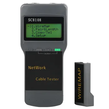 Daudzfunkciju SC8108 Portatīvie LCD Tīkla Testeris Mērītājs&LAN Tālrunis, Kabeļu Testeri & Skaitītājs Ar LCD Displeju RJ45 Bezmaksas Piegāde
