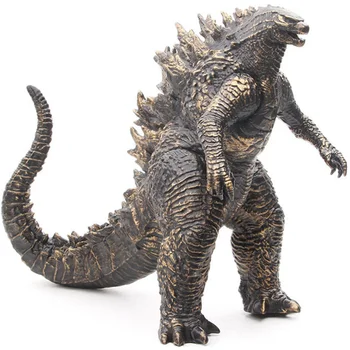 Godzilla Anime Karalis Monstriem Melnā Zelta Godzilla Rīcības Attēls Filmu Modelis 23cm PVC Kustamo Locītavas Dinozauru Rotaļlietas Bērniem