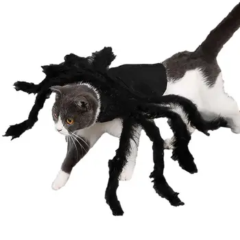 Halloween Zirnekļa Kostīms, Pet Milzu Pūkains Simulācijas Spider Pet Apģērbs, Saģērbties, Kaķēns, Kucēns, Kaķiem, Maziem Suņiem Puse Dekori