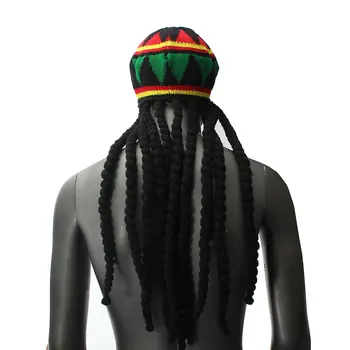 Hip Hop Klp Trikotāžas Parūka Pīņu Cepure Vīriešu Jamaikas Bob Marley Rasta Beanie Ziemas Gorra Hombre Dredi Regeja Czapka Zimowa
