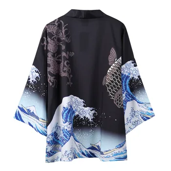 Japāņu Haori Mūsdienu Streetwear Vasaras Yukata Kimono, Vīriešu, Sieviešu Jaciņa японская одежда Tradicionālo Apģērbu японский стиль