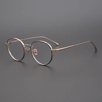 Japāņu Roku darbs Kārtu Tīra Titāna Optiskās Brilles Rāmis Vīriešu Recepšu Brilles Sievietēm Tuvredzība, Lasīšanas Brilles GAFA GMS845