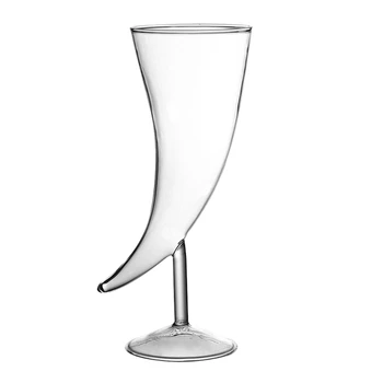 Jauns Kokteiļu Glāzes Radošo Mēness Forma Kokteilis Stikla Goblet Martini Glāzes Vīna, Šampanieša Individualitāti Kokteilis Kauss