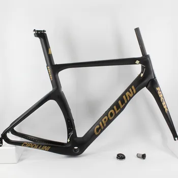Jaunākais zelta logo 700C velosipēdu Ceļu velosipēds matēts 3K pilna oglekļa šķiedras velosipēdu rāmi, oglekļa dakša+sēdekļa+skava+austiņas Bezmaksas kuģis