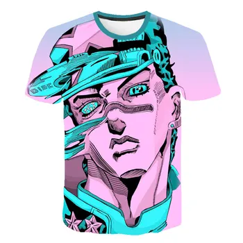 JoJo Dīvaino Piedzīvojumu, 3d Druka, T-krekls Foršs Jaunums Topi Smieklīgi Streetwear Modes Hip Hop Anime Jojo Iespiests T Krekli Lielgabarīta