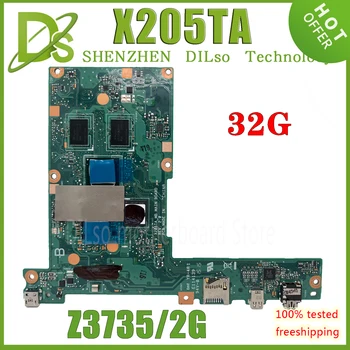 KEFU X205T Portatīvo datoru Mātesplati Par ASUS X205TA X205TAW Mainboard Z3735 32G/64G SSD 2G-RAM 100% Testēti Ātri Kuģi