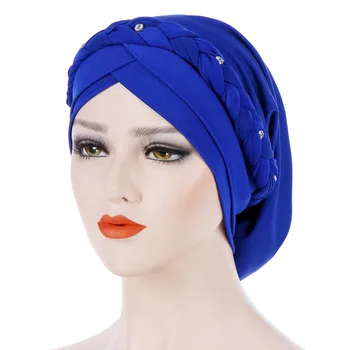 KepaHoo Augstas Kvalitātes Sieviešu Galvas Lakatu Turban Bize, Hijab Turbānus Stretchy Musulmaņu Lakatu Sunīti Āfrikas Cepuri Ready-To-Wear