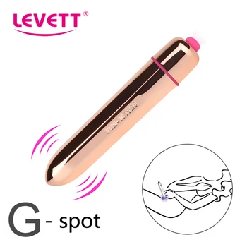 LEVETT Bullet Vibratori Sievietēm Pirkstu G-Spot Klitora Stimulators Vibrējošais Erotiska Seksa Rotaļlietas Masturbator sieviešu Pieaugušo 16 Ātrumi