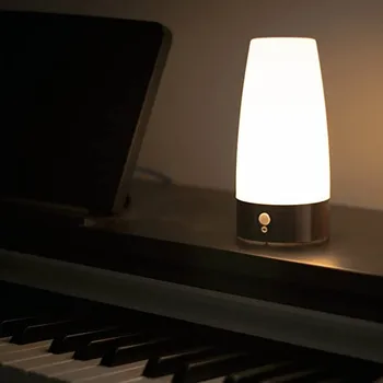 Mājās Mazā Nakts Lampas Smart Kustības Sensors LED Nakts Gaisma Ar Bezvadu Bateriju Darbināmu Lampu, Lai Guļamistaba Gaitenis Galda Gaismas