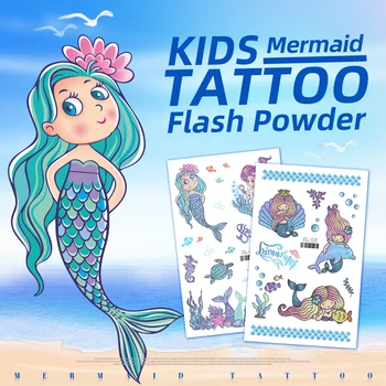 Neliela Pagaidu Tetovējumu Uzlīmes Bērniem, Bērniem, Multiplikācijas Filmu Jūras Pārsūtīt Tetovējums Rokas Delnas Viltus Krāsains Tiny Mirdzēt Tatoos Puse