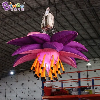 Personalizētu 1.5X1.5 metrus piepūšamās gaisa flower / piepūšamās rozes zieds / piepūšamās karājas ziedu ar LED rotaļlietas