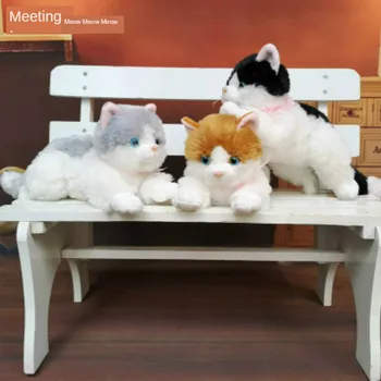 Pet Sieviešu Dzimuma Kaķis Ventilācijas Rotaļlietas Simulācijas Kaķis Skaņas sauks runča Estrus Gulēt ar Seksa Rotaļlietu, pet cat interaktīvās rotaļlietas