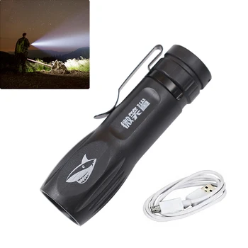 Pārnēsājams Mini LED Lampiņu USB Lādējamu Spilgti Lāpu ABS Viegls Lukturīti Kempings Izjādes Pārgājienu Piedzīvojumu Velosipēds