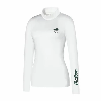 Rudenī un ziemā, golfa Iekšējo apģērbs sieviešu apakšveļa slim fit modes garām piedurknēm T-krekls, sporta ātri žāvēšanas top apaļu kakla