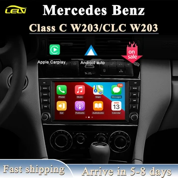 Rūpnīcas Cenu 8inch Android Inteliģenta Sistēma, Apple Carplay Automašīnas Video Atskaņotājs, Centrālā Multivides Priekš Mercedes Benz C Class W203