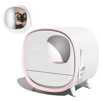Saprātīga Kaķu Tualetes, Pakaiši Kastē Dezodorants Tualetes Apmācību Smart Automātiskā Pašattīrīšanās Pilnībā Slēgta Mājdzīvnieku Pakaiši SandboxTY