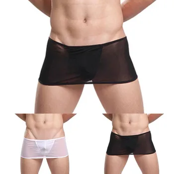 Seksīgi Vīriešu Svārki T-Bikses Apakšveļa Ultra-Plāns Caurspīdīgs Sexy Thong Vilinošu Boxershorts Māšele Apakšbikses, Vīriešu Erotiska Apakšveļa