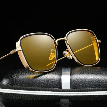 Steampunk Saulesbrilles Vīriešiem Sievietes Luksusa Dizaina Laukumā Modes Retro Vintage Vīriešu Sieviešu Auto Vadīšanas Metāla Punk Brilles Toņos