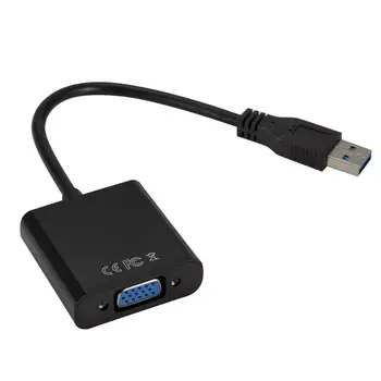 USB 3.0 1080P VGA Ārējā Grafiskā Karte Video Converter Adapteris priekš Win7/8/10 2020