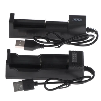 USB Akumulatora Lādētājs 18650 1Slot Lādētājs Litija Baterijas Uzlādes Adapteris Ar Indikatoru YH01/YH06-Universālo USB Lādētāju