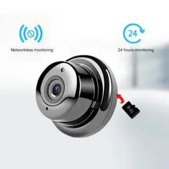 V380 Bezvadu Wifi Mini Kameras 1080P ABS Plastmasas 10m IS Nakts Novērošanas Kamera Ar 360 Grādu Trauksmes Pogas IP Kameras
