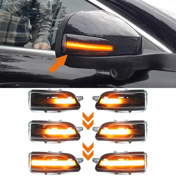 Volvo C30, C70 S40 S60 V40 V50 V70 S80 2008. - 2010. gadam LED Dinamiskais Pagrieziena Signāla Gaismu Sānu Spoguļi Sērijveida Lampu Blinker Indikators