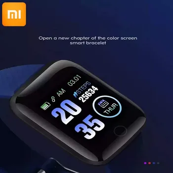 XIAOMI Smartwatch 116 Plus Smart Aproce IOS Android Elektronika Smart Fitnesa Pulkstenis Tracker Ar Silikona Siksniņu Watche