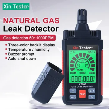 Xin Testeri XT609 Digitālo Uzliesmojošu Gāzu Noplūdes Detektors Dabasgāzes Flammble Propāna Analyzer 1000 PPM Metāna Testeris