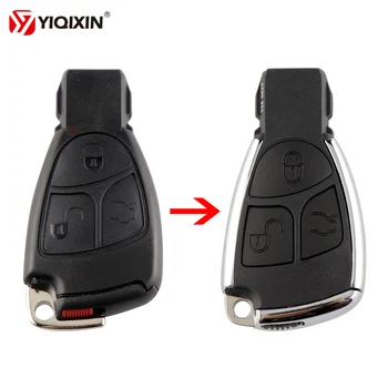 YIQIXIN 3 Pogas Pārveidotas Automašīnu Atslēgu Nomaiņa Tālvadības Atslēgu Apvalka Mercedes Benz C B E Klase W203 W211 W204 YU BN CLS CLK