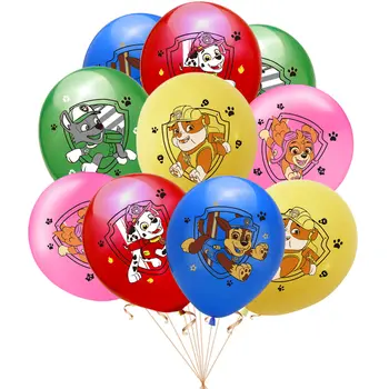 Ķepa Patruļas Baloni Dzimšanas Dienas Svinības Apdare, 12 Collu Kucēns Patruļas Lateksa Baloni Karikatūra Anime Puse Balonu Apdare Supplie