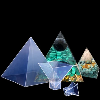 Šķidro Augstu Caurskatāmības Piramīdas Silikona Veidne Piramīdas UV Kristāla Epoksīda Sveķu Pelējuma DIY Mājas Biroja Apdare, Rotājumi Pelējuma